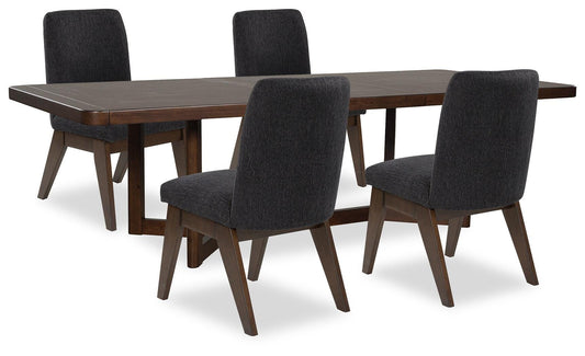 Dilenno Dining Table and 4 Chairs