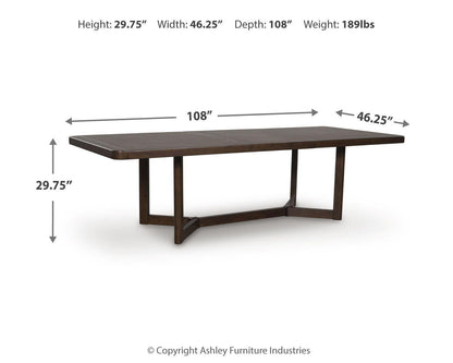 Dilenno Dining Table and 4 Chairs
