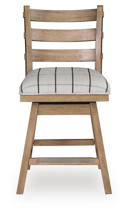 Ridgester UPH Swivel Barstool (2/CN)