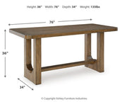 Cabalynn Counter Height Dining Table and 6 Barstools