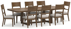 Cabalynn Dining Table and 8 Chairs