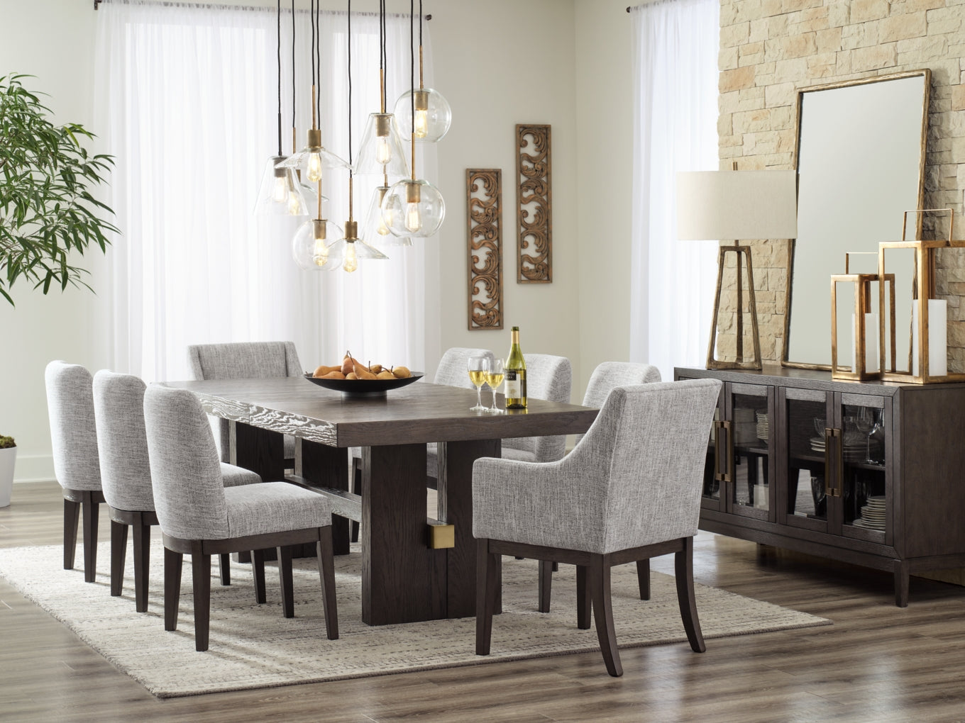 Burkhaus Dining UPH Arm Chair (2/CN)