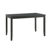 Alex Grey 60" 7 PC Counter Set (Grey Table with Black PU Seat)