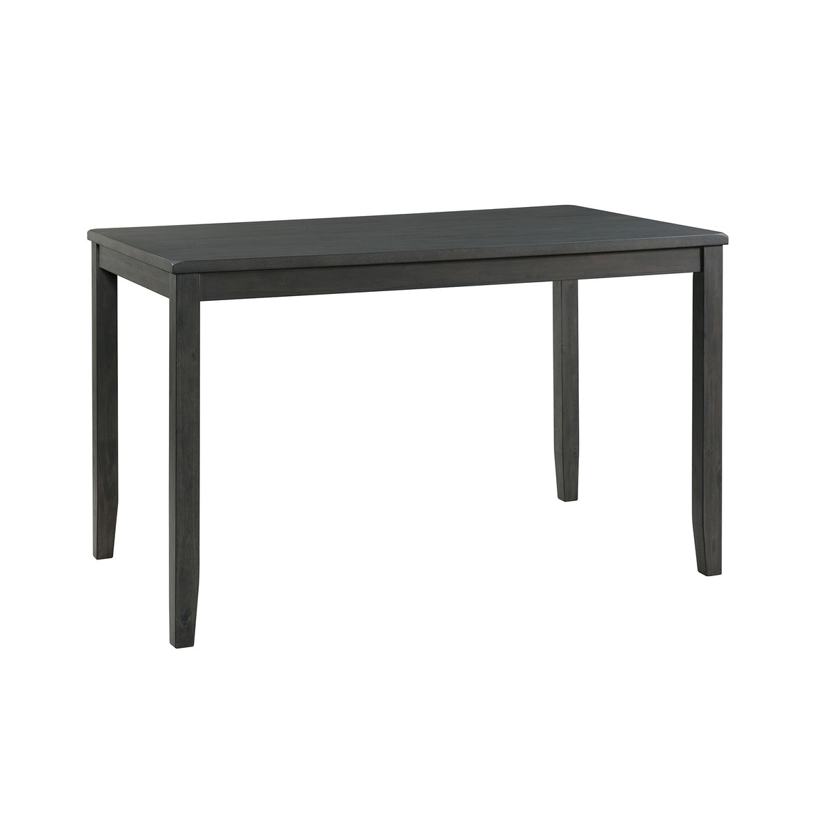 Alex Grey 60" 7 Pc Counter Set (Grey Table With Black Pu Seat)