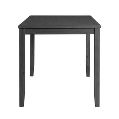 Alex Grey 60" 7 PC Counter Set (Grey Table with Black PU Seat)