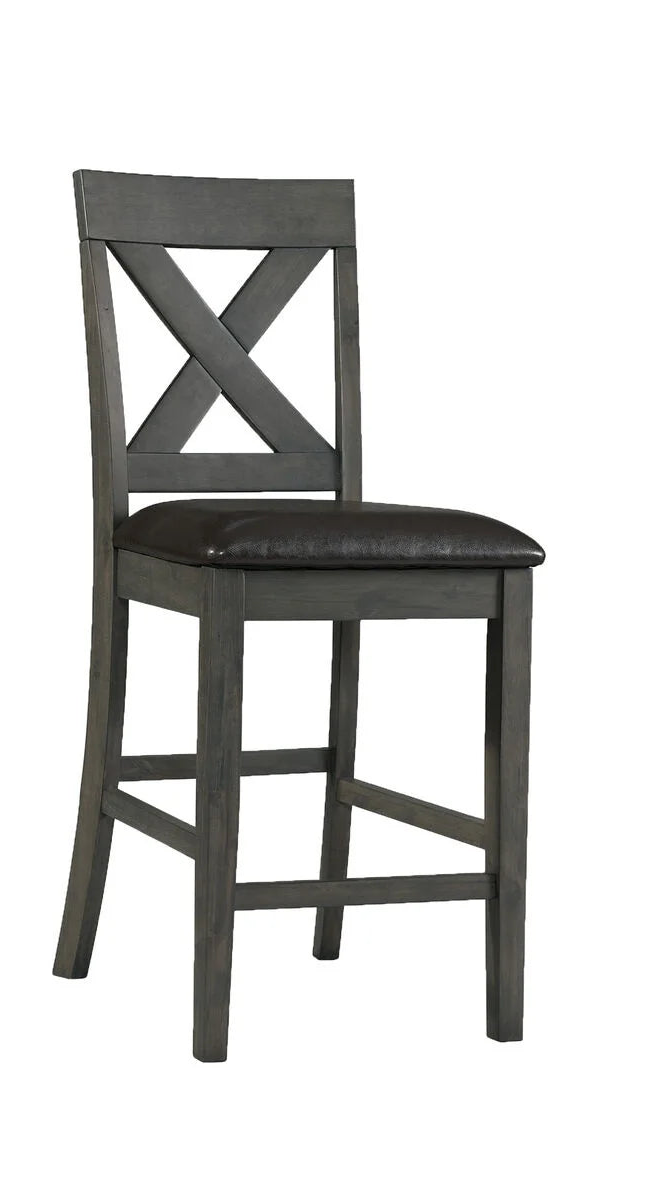 Alex Grey Counter Height Chair Grey Upholstery