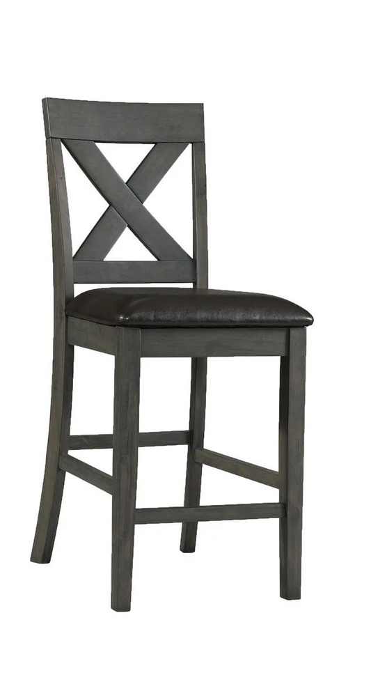 Alex Grey Counter Height Chair Grey Upholstery