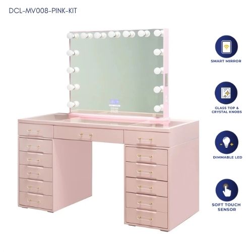 Sofia II Pink Vanity Set