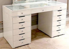 White Vanity Top & Columns Kit