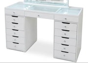 White Vanity Top & Columns Kit