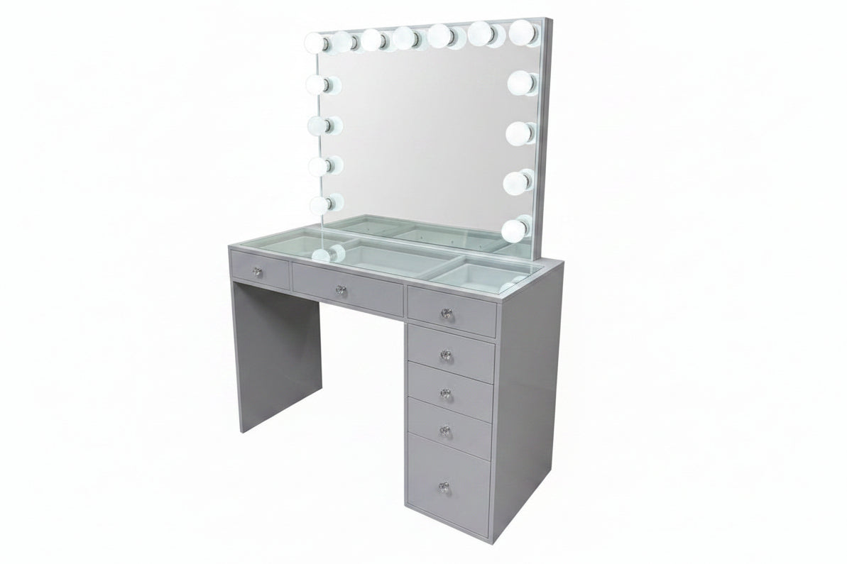 Kylie White Vanity w/Bulbs Kit