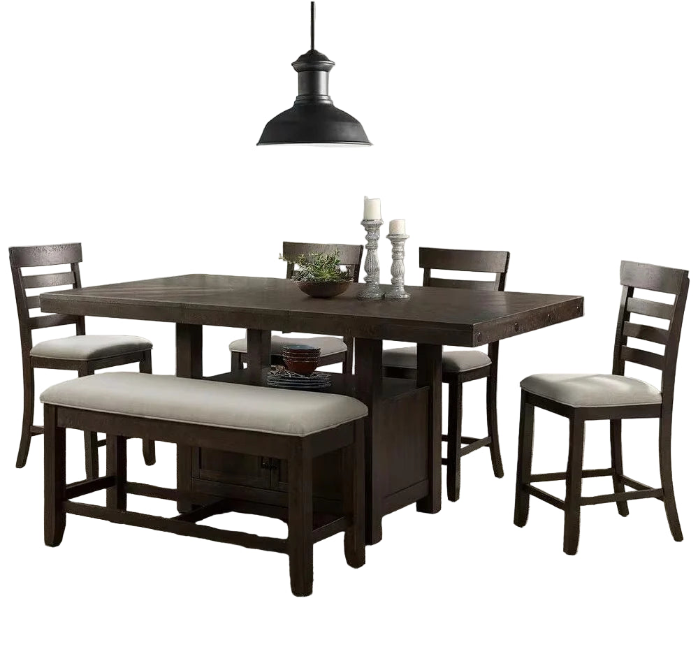 Juego de comedor Colorado de 7 piezas de altura de mostrador
