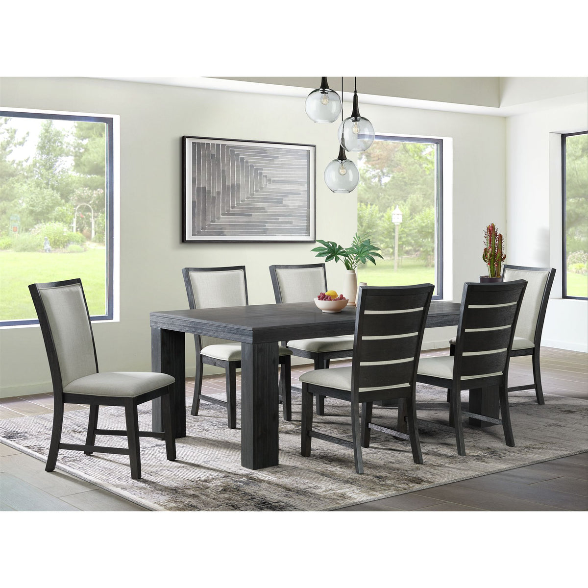 Grady Black 7PC Dining Set