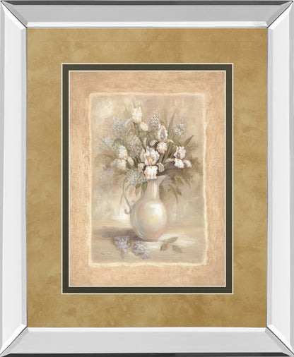 Mirrored Frame White Bounty I By Vivian Flasch