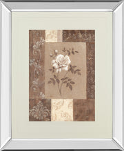 Mirrored Frame Single Rose By Vivian Flasch