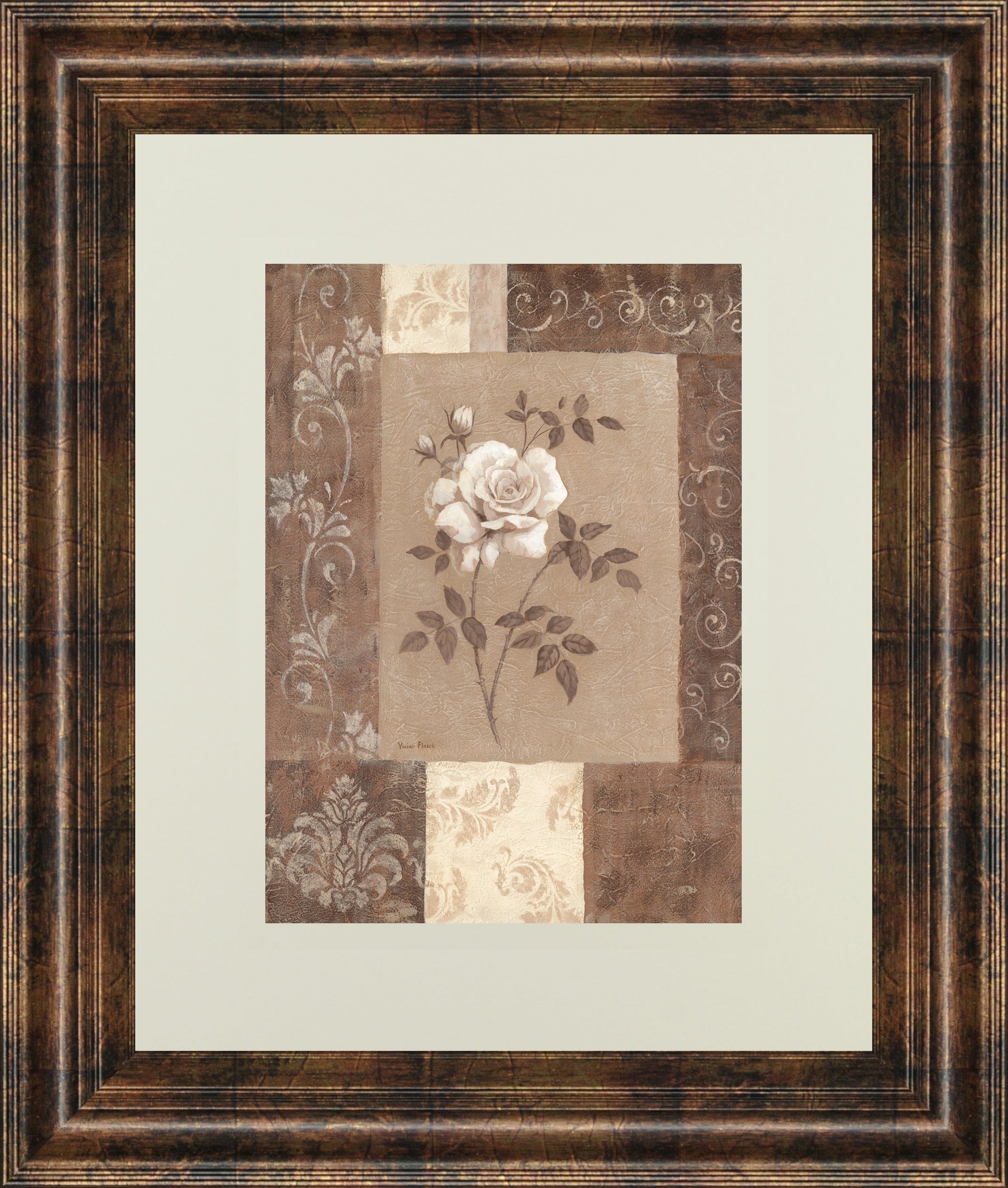 Single Rose By Vivian Flasch