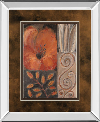 Mirrored Frame Orange Burst I By Rosie Abraham