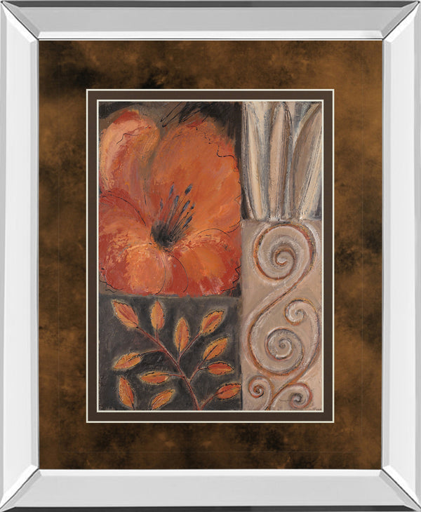 Mirrored Frame Orange Burst I By Rosie Abraham