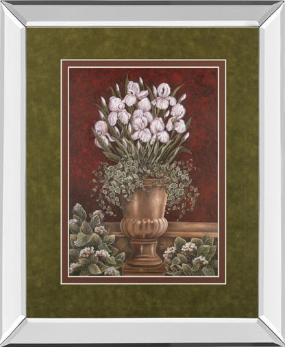 Mirrored Frame Hannah'S Irises By Betsy Brown