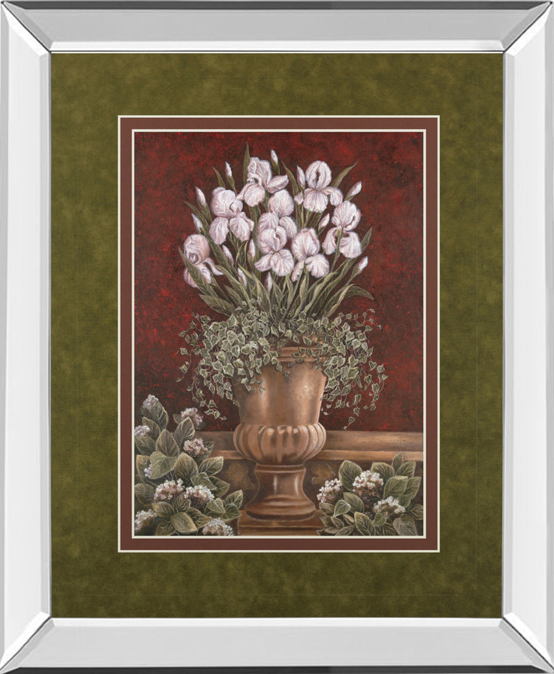 Mirrored Frame Hannah'S Irises By Betsy Brown