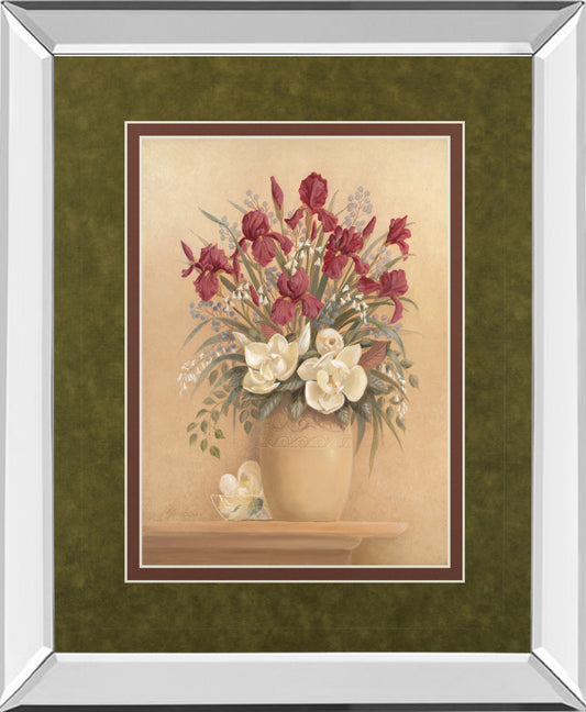 Mirrored Frame Classic Petal I By Gloria Eriksen