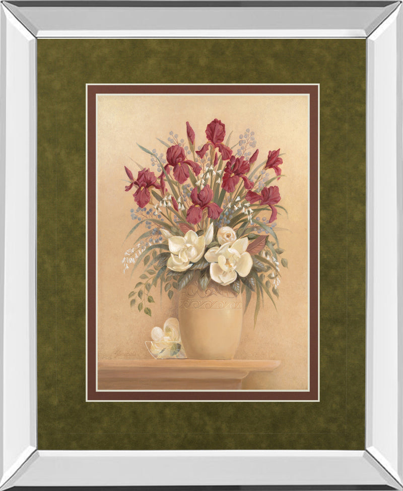 Mirrored Frame Classic Petal I By Gloria Eriksen