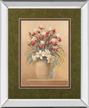 Mirrored Frame Classic Petal II By Gloria Eriksen