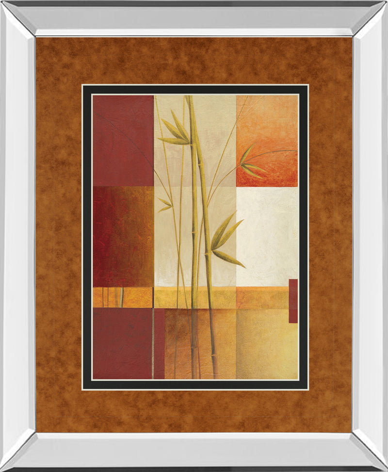 Mirrored Frame Contemporary Bamboo I By Estudio Arte