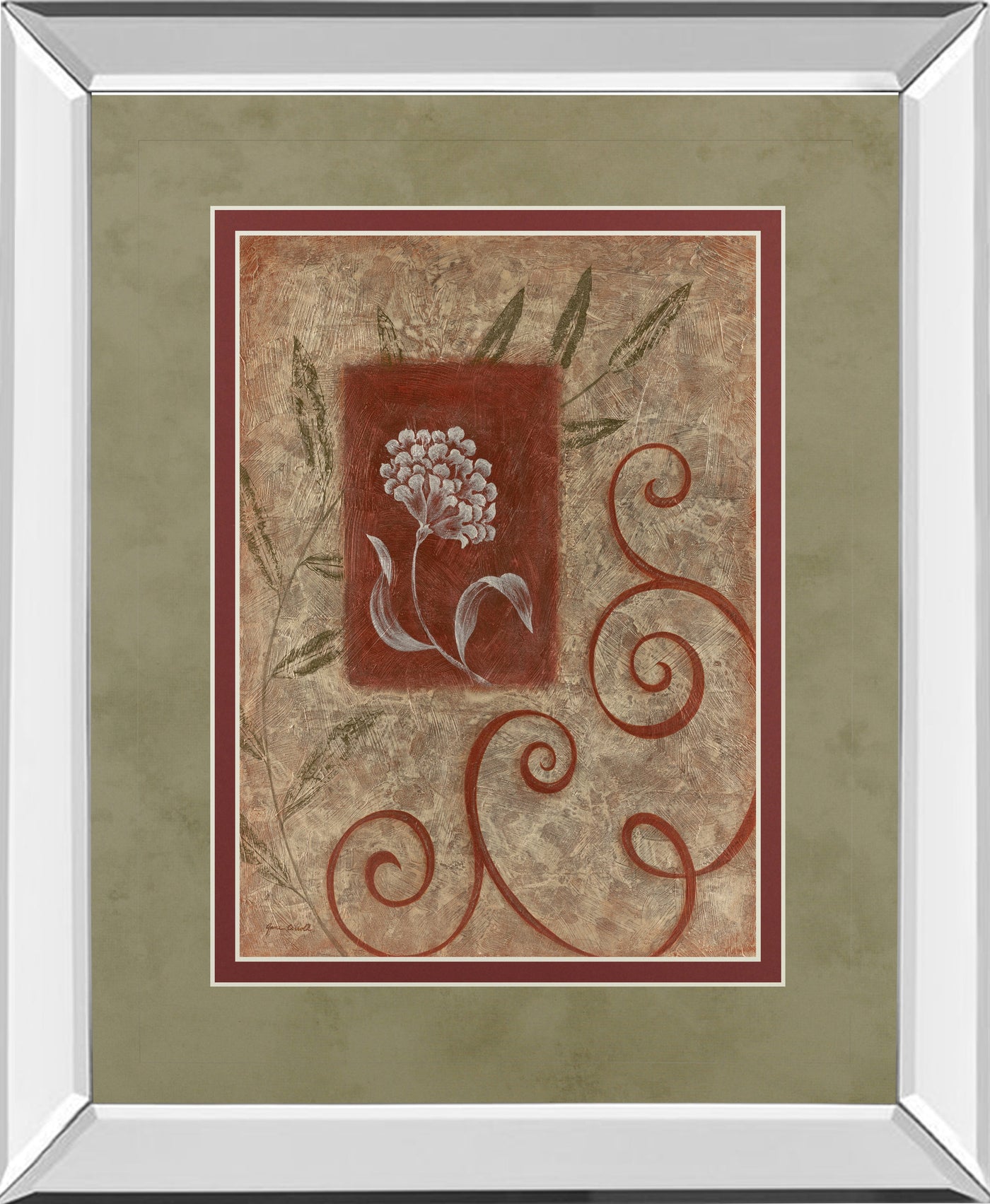 Mirrored Frame Florescence I By Jane Carroll
