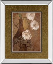 Mirrored Frame Flores En Umber I By Nan