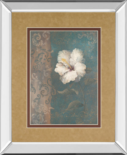 Mirrored Frame Floral Trans II By Vivian Flasch