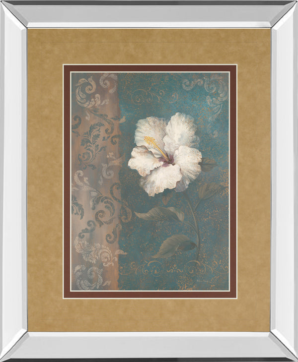 Mirrored Frame Floral Trans II By Vivian Flasch