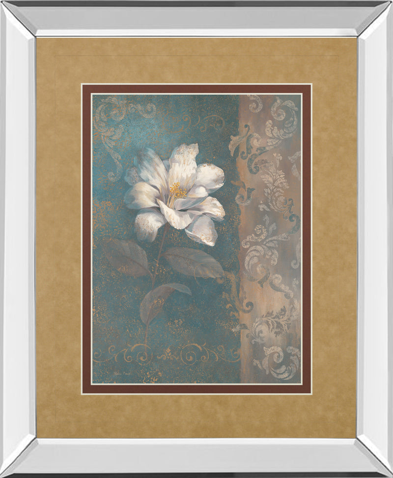 Mirrored Frame Floral Trans I By Vivian Flasch