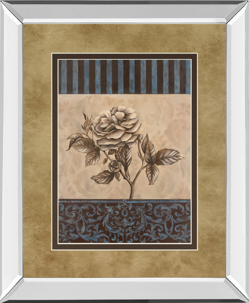 Mirrored Frame Rose Refined II By Carol Robinson