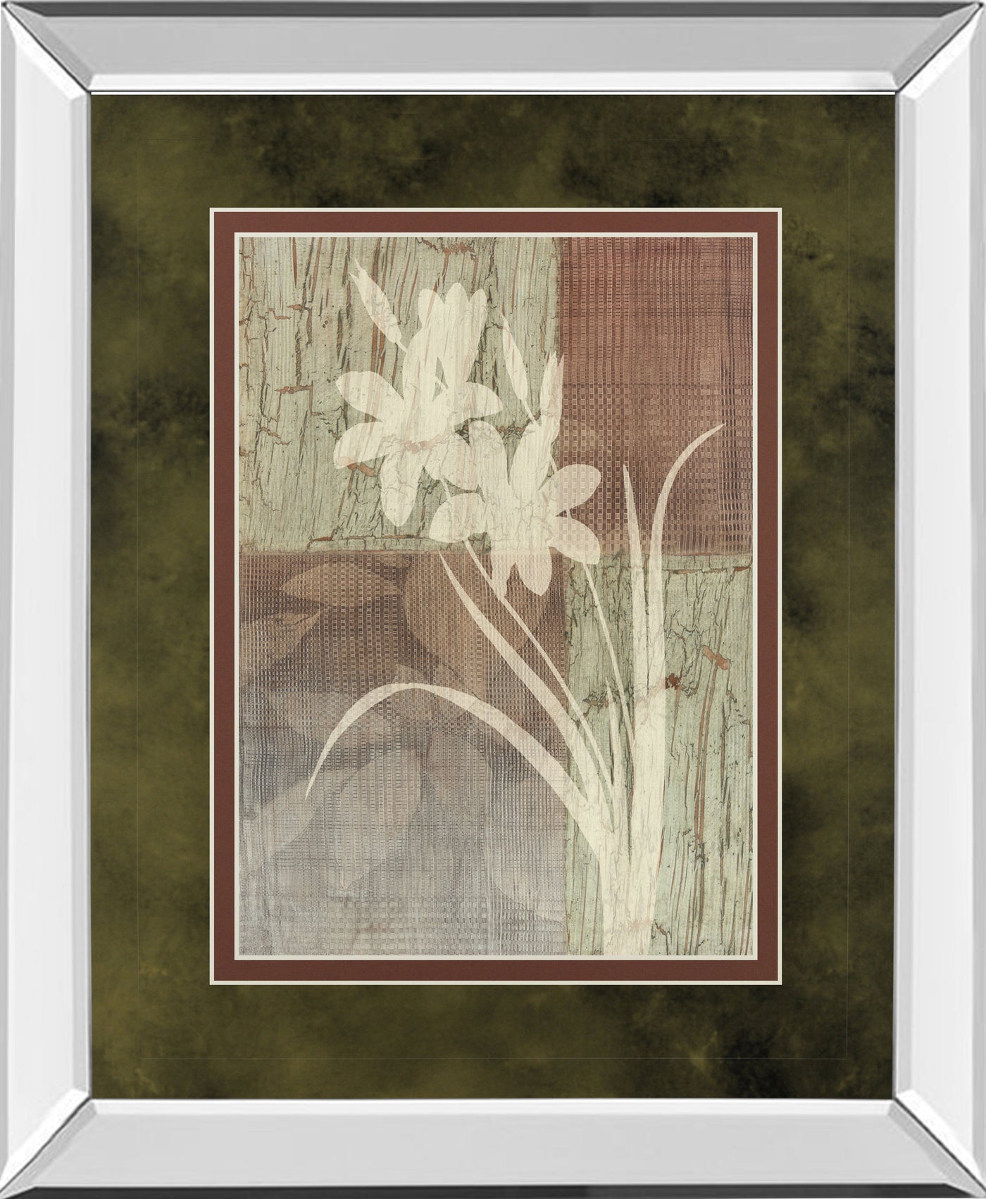 Mirrored Frame Lily Silhouette By Various