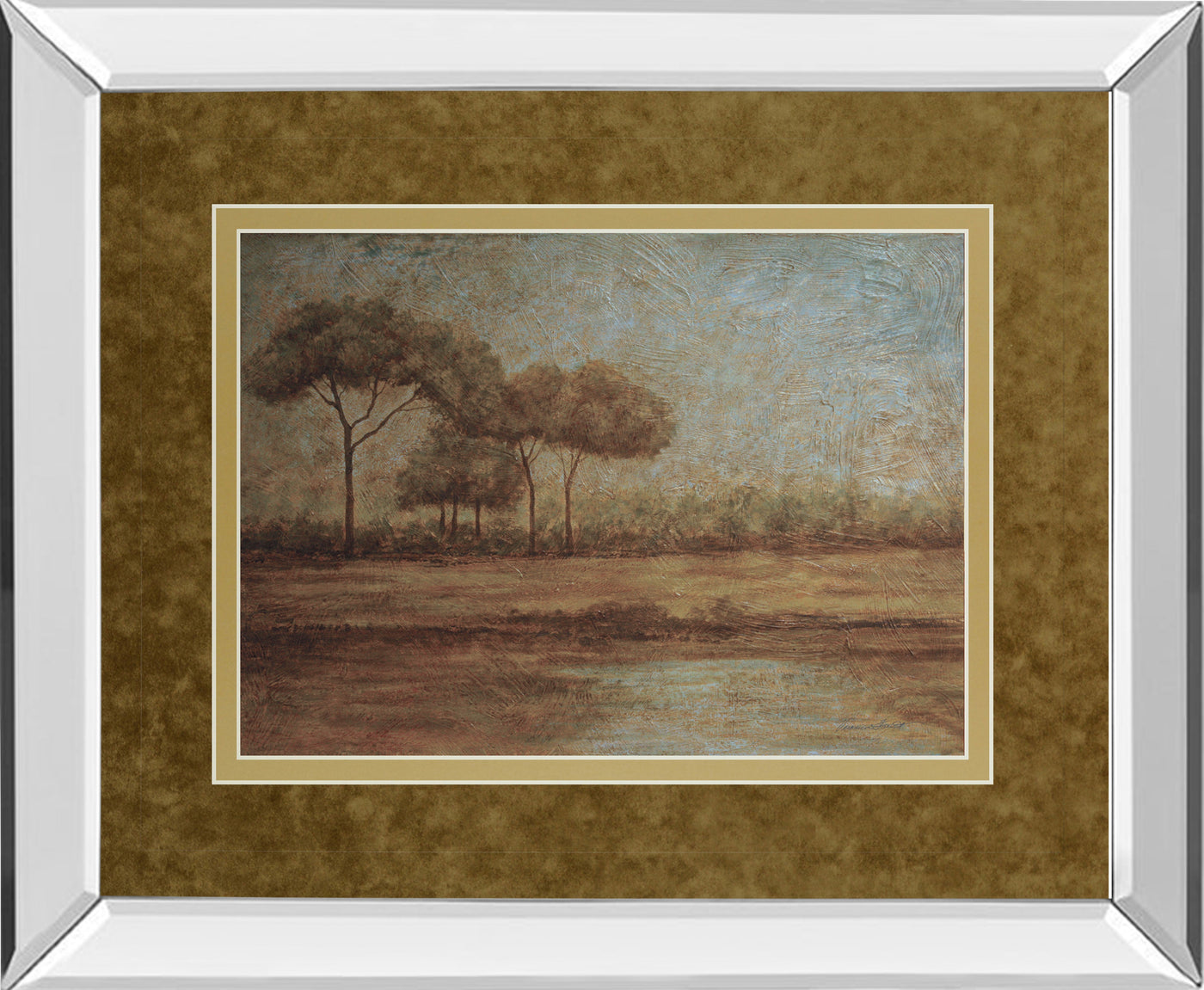 Mirrored Frame Woodland Santuary By Veronica Faust