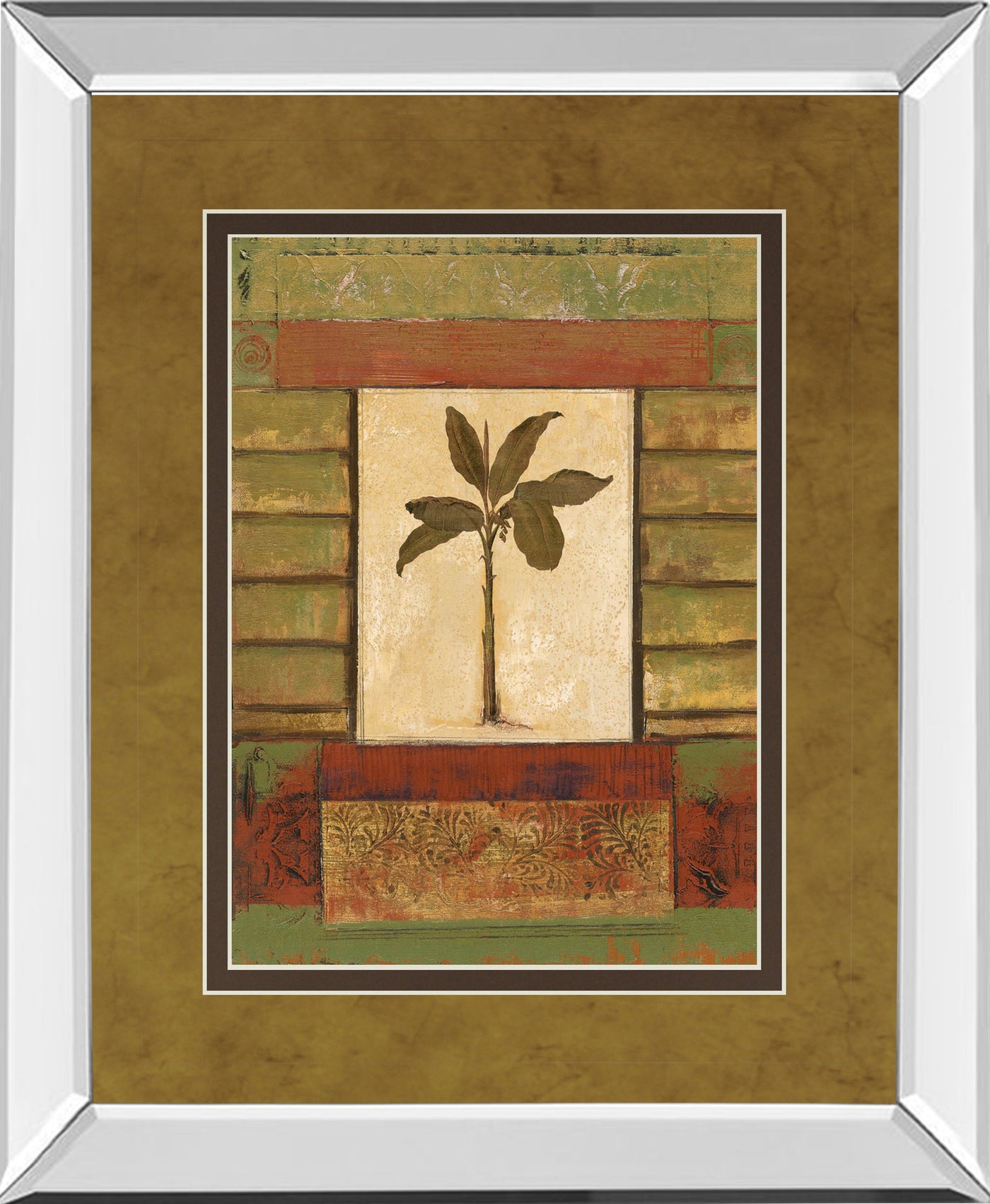 Mirrored Frame Classic Palm II By Rebecca Burton