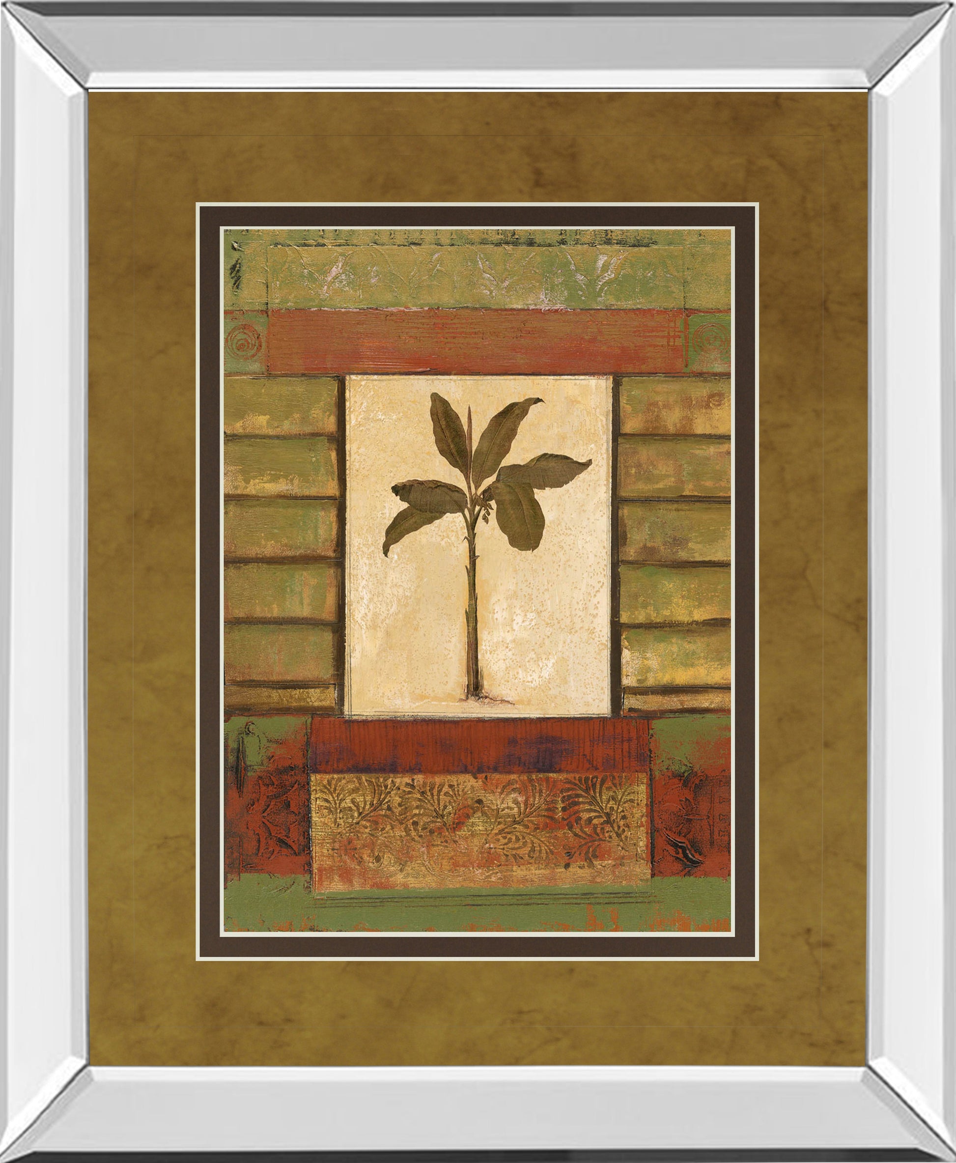 Mirrored Frame Classic Palm II By Rebecca Burton
