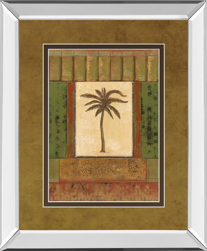 Mirrored Frame Classic Palm I By Rebecca Burton
