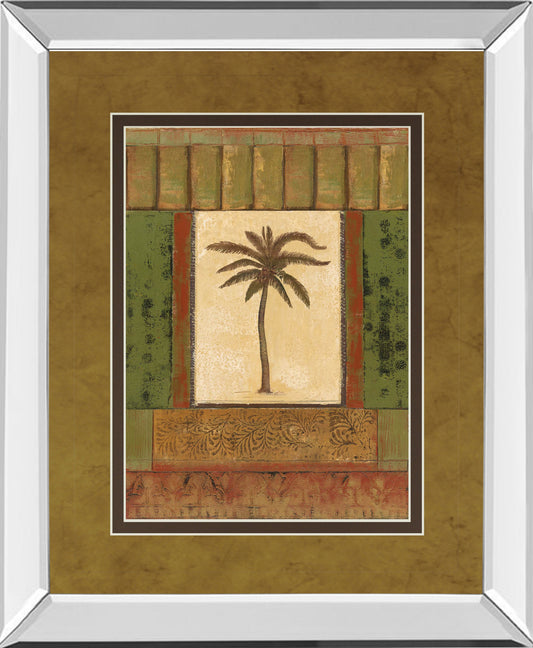 Mirrored Frame Classic Palm I By Rebecca Burton