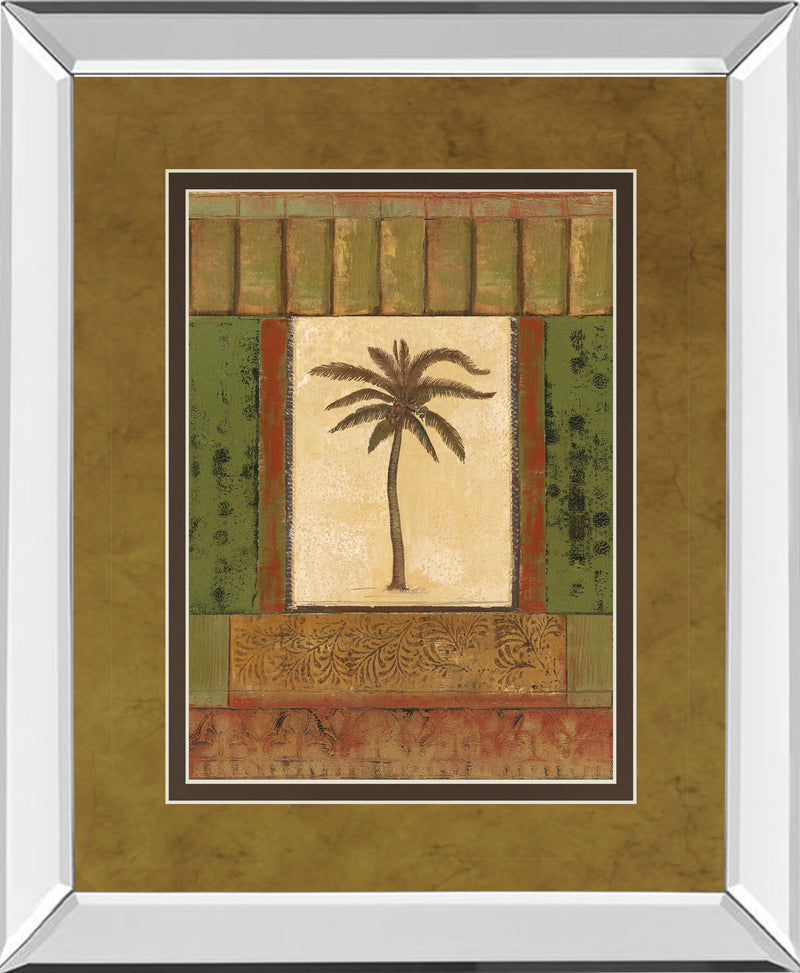Mirrored Frame Classic Palm I By Rebecca Burton