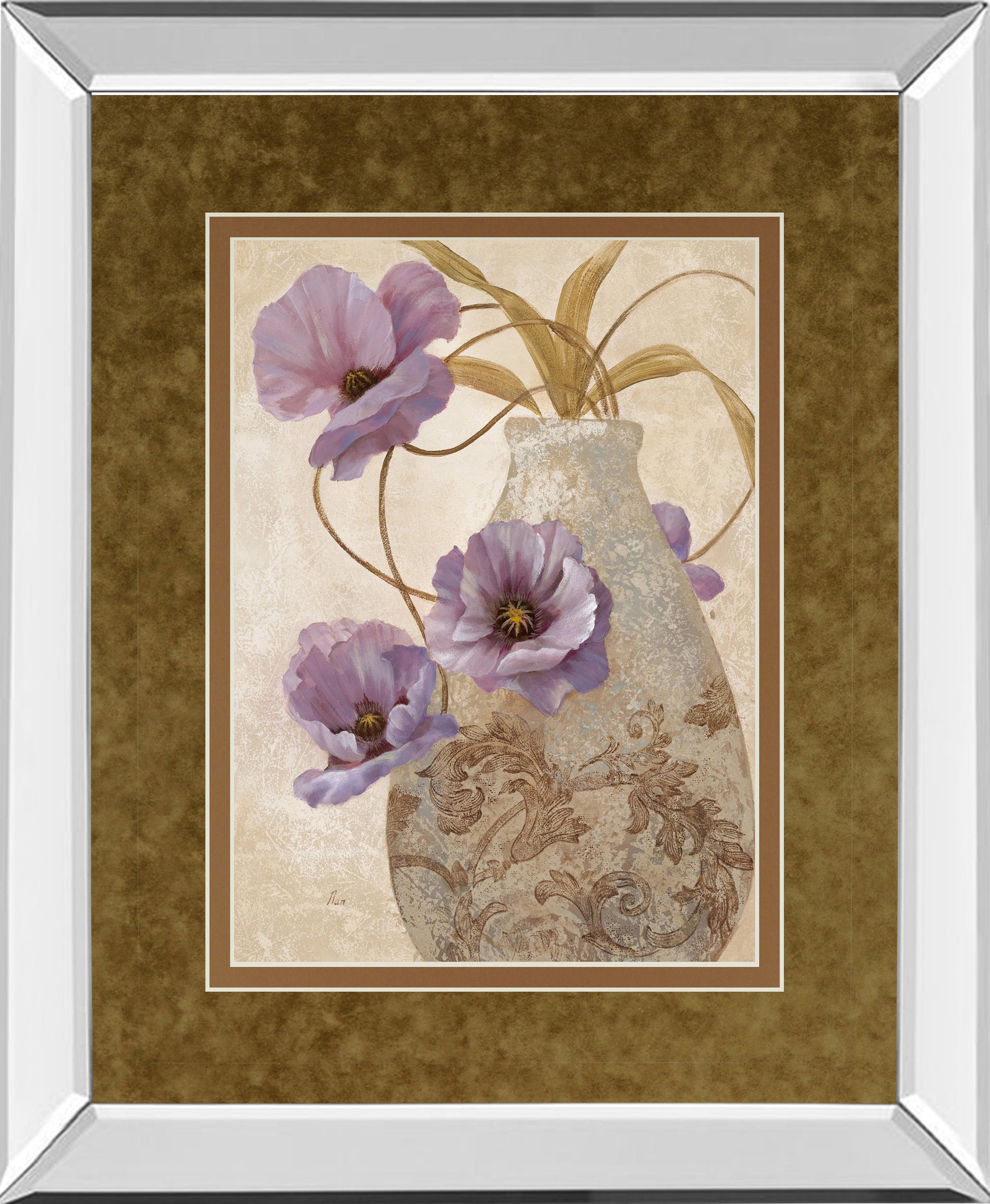 Mirrored Frame Purple Sophistication II By Nan