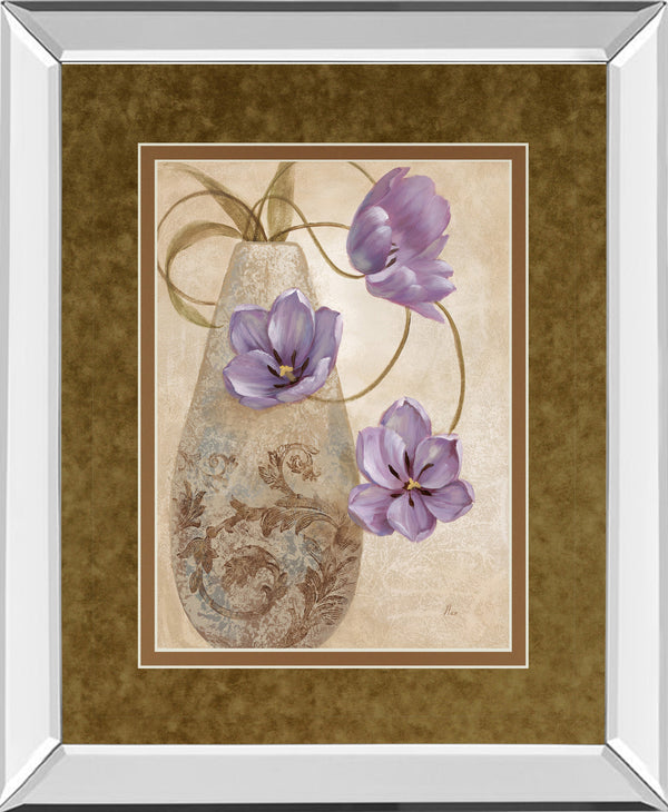 Mirrored Frame Purple Sophistication I By Nan