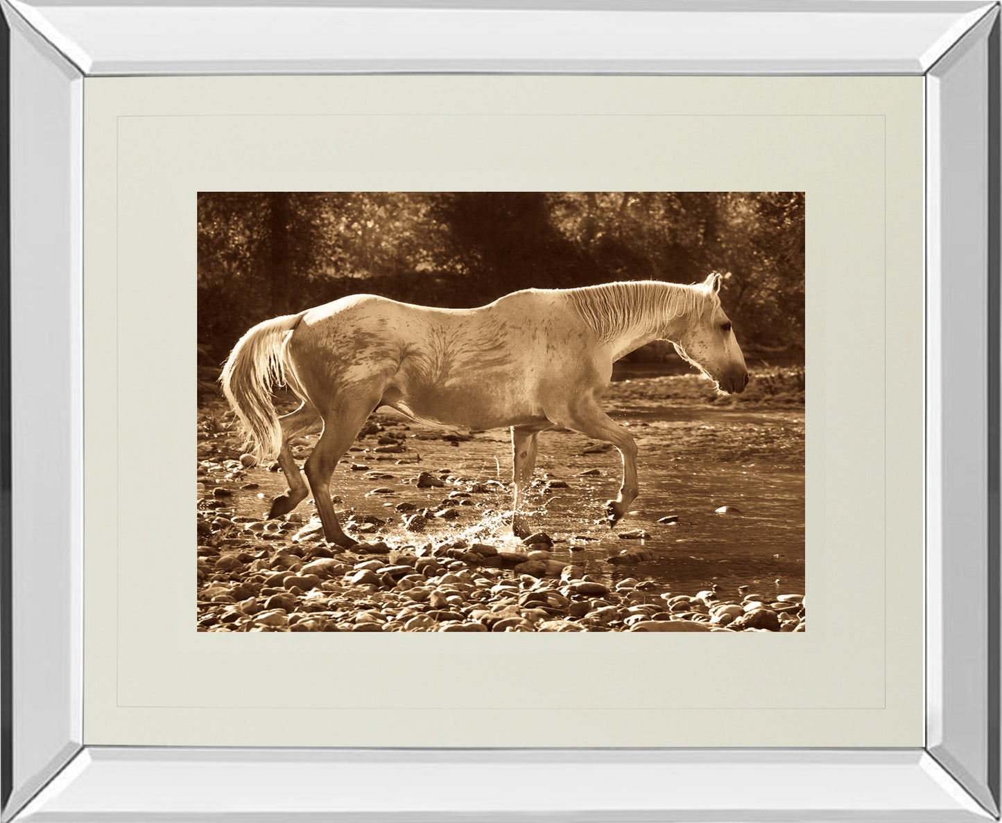 Mirrored Frame The Crossing By Wendy Caro