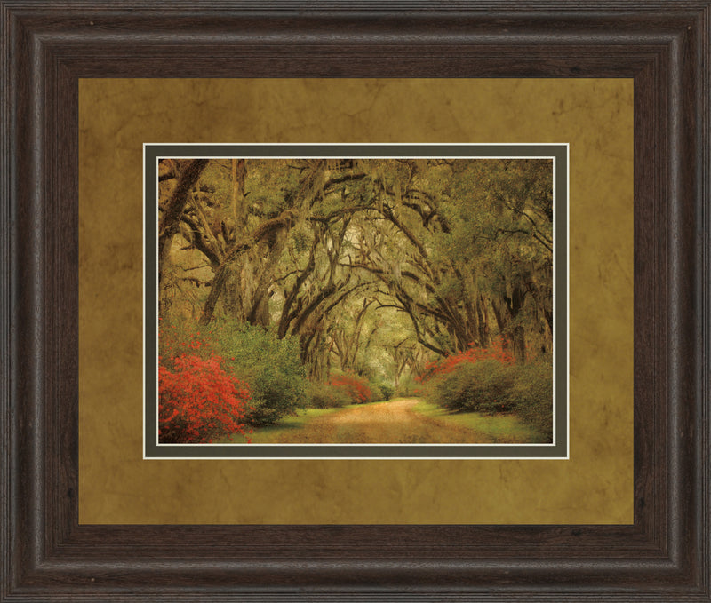 Road Lined With Oaks & Flowers By William Guion ***Monl***