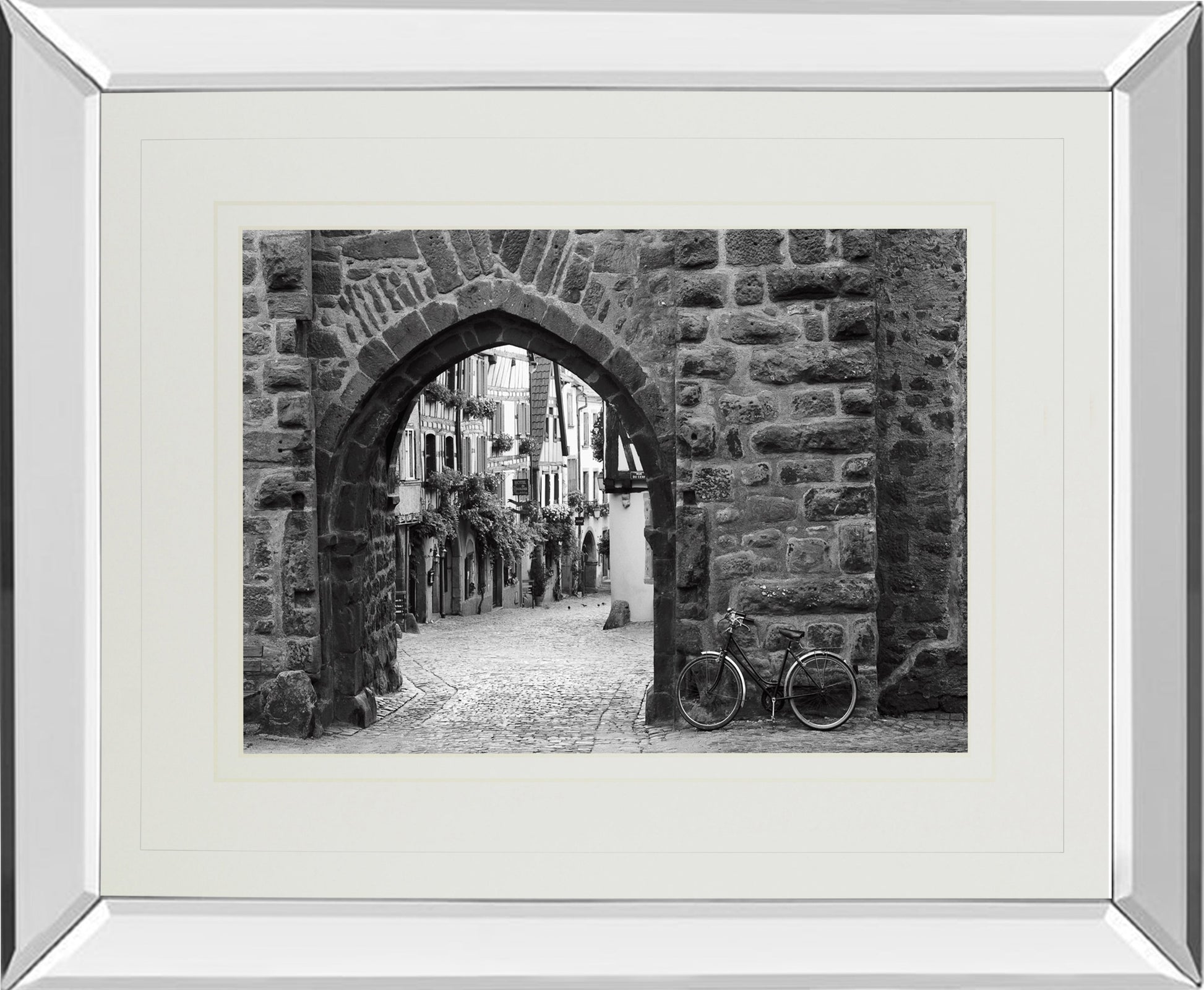 Mirrored Frame Bicycle Of Riquewihr By Monte Nagler