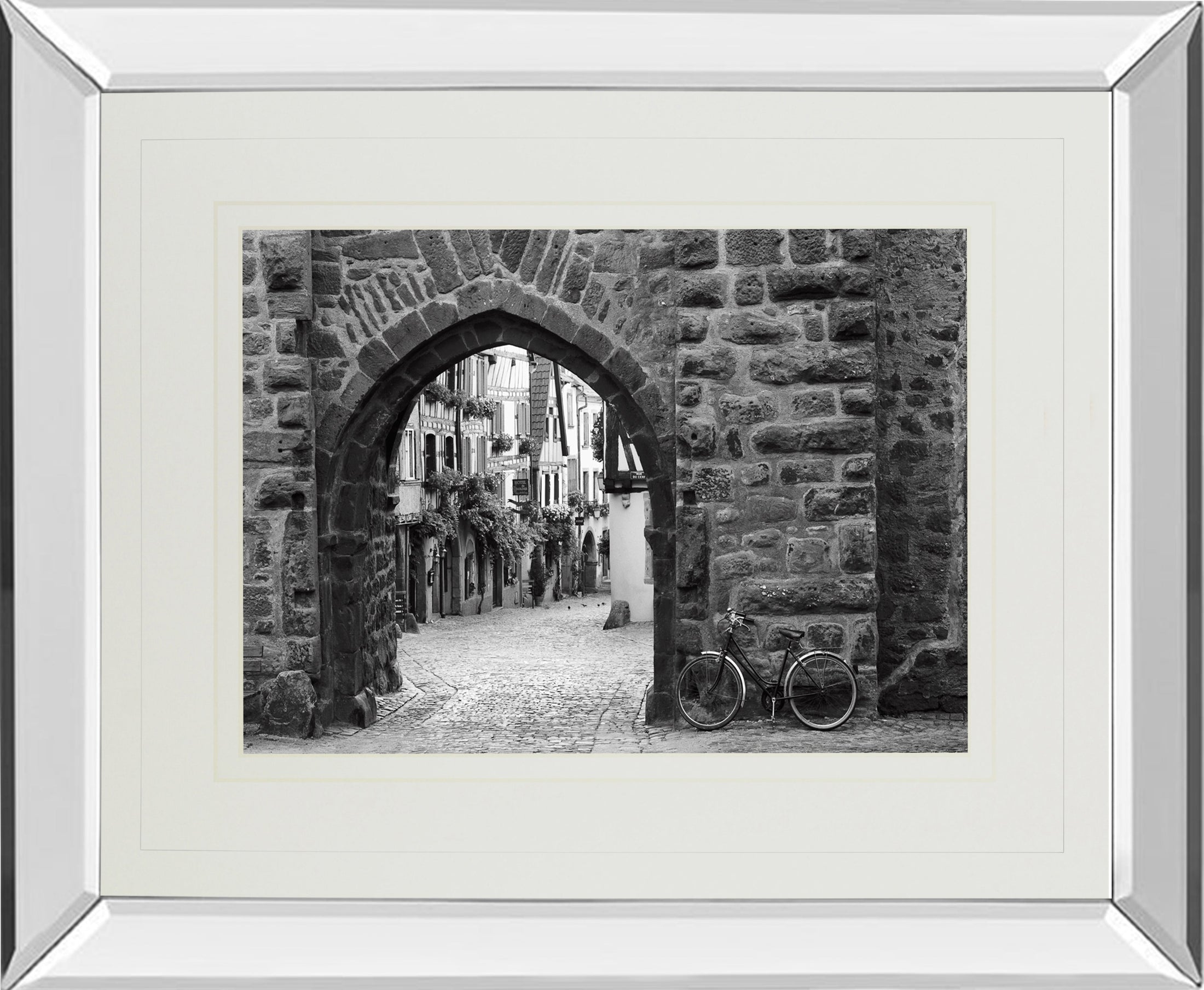 Mirrored Frame Bicycle Of Riquewihr By Monte Nagler