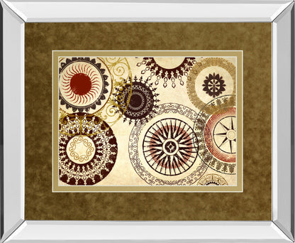 Mirrored Frame Egyptian Textile By Michael Marcon