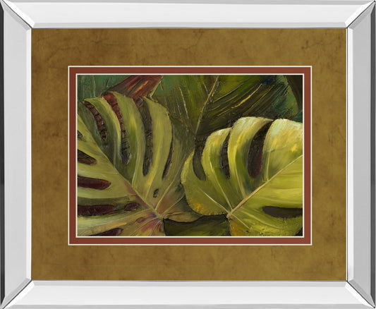 Mirrored Frame Green For Ever I By Patricia Pinto
