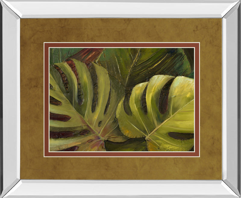 Mirrored Frame Green For Ever I By Patricia Pinto